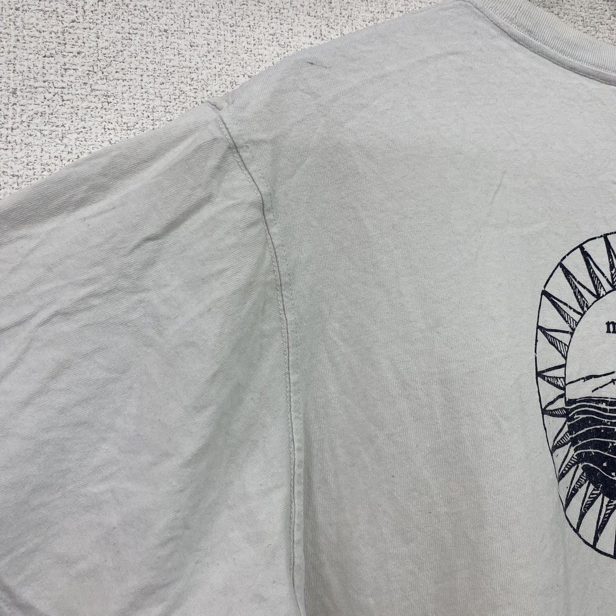 Mont-bell　モンベル　半袖プリントTシャツ　白　ホワイト　Lサイズ　古着
