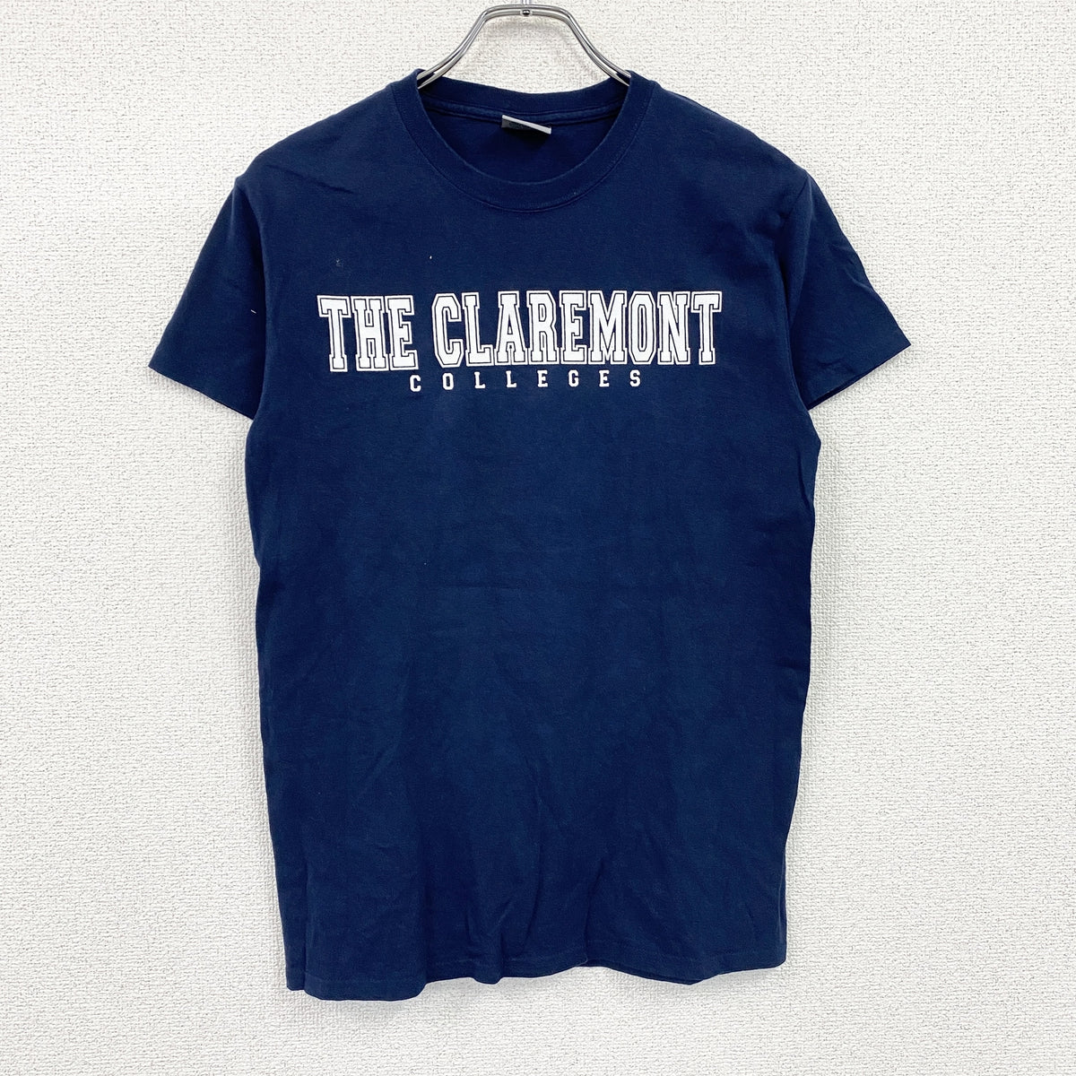 MV SPORT　半袖プリントTシャツ　紺　ネイビー　Sサイズ カットソー コットン 古着