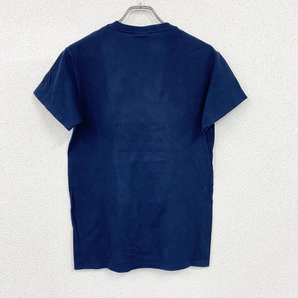 MV SPORT　半袖プリントTシャツ　紺　ネイビー　Sサイズ カットソー コットン 古着