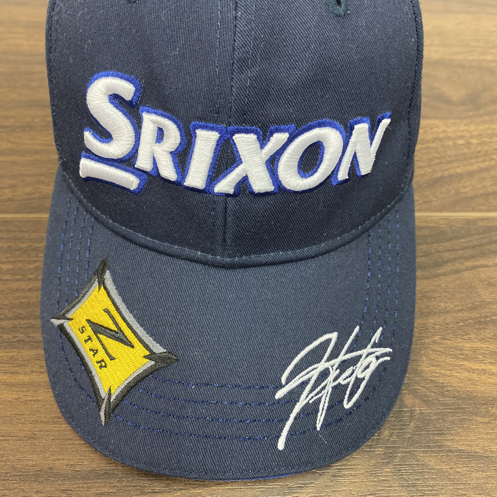 Srixon　スリクソン　キャップ　刺　紺　ネイビー　Fサイズ　古着