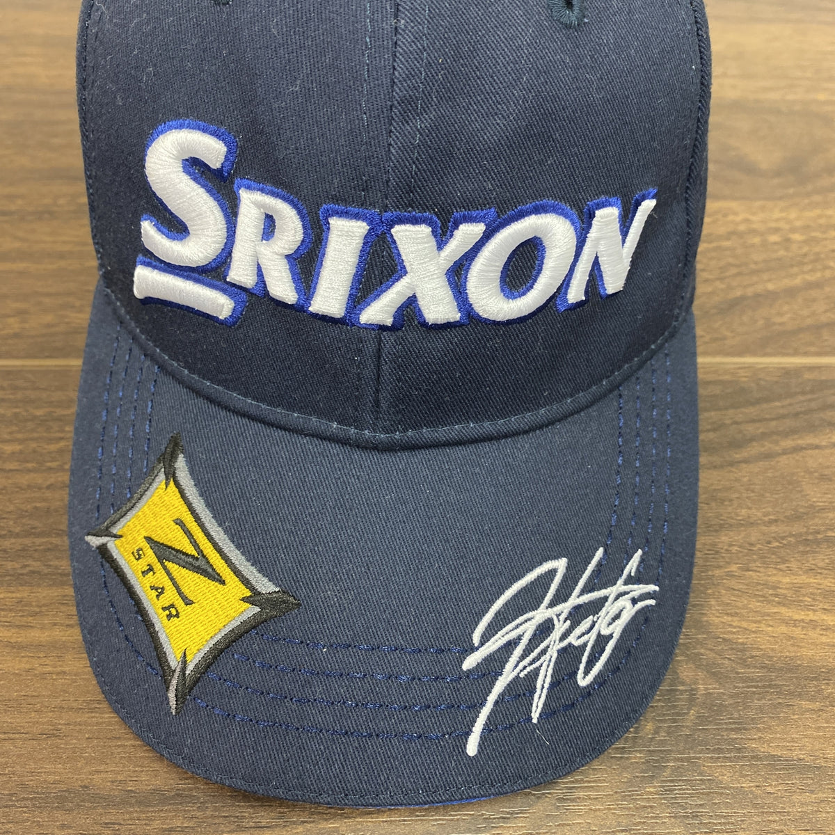 Srixon　スリクソン　キャップ　刺　紺　ネイビー　Fサイズ　古着