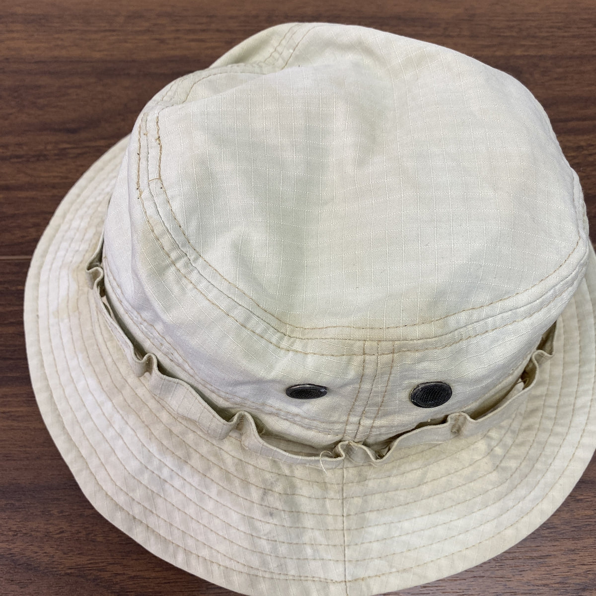 NEW ERA　ニューエラ　サファリハット　バケットハット　ベージュ　L-XLサイズ　古着