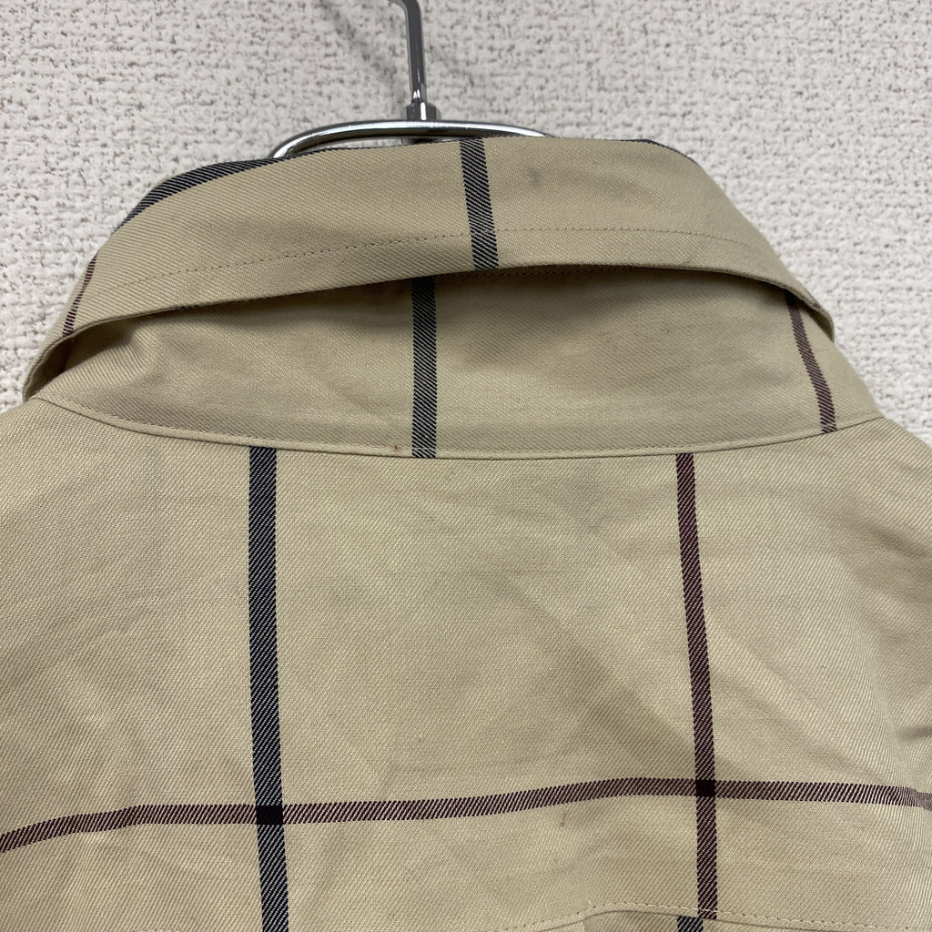 Brooks Brothers　ブルックスブラザーズ　長袖ボタンダウンシャツ　ネルシャツ　チェック柄　ベージュ　Lサイズ　古着