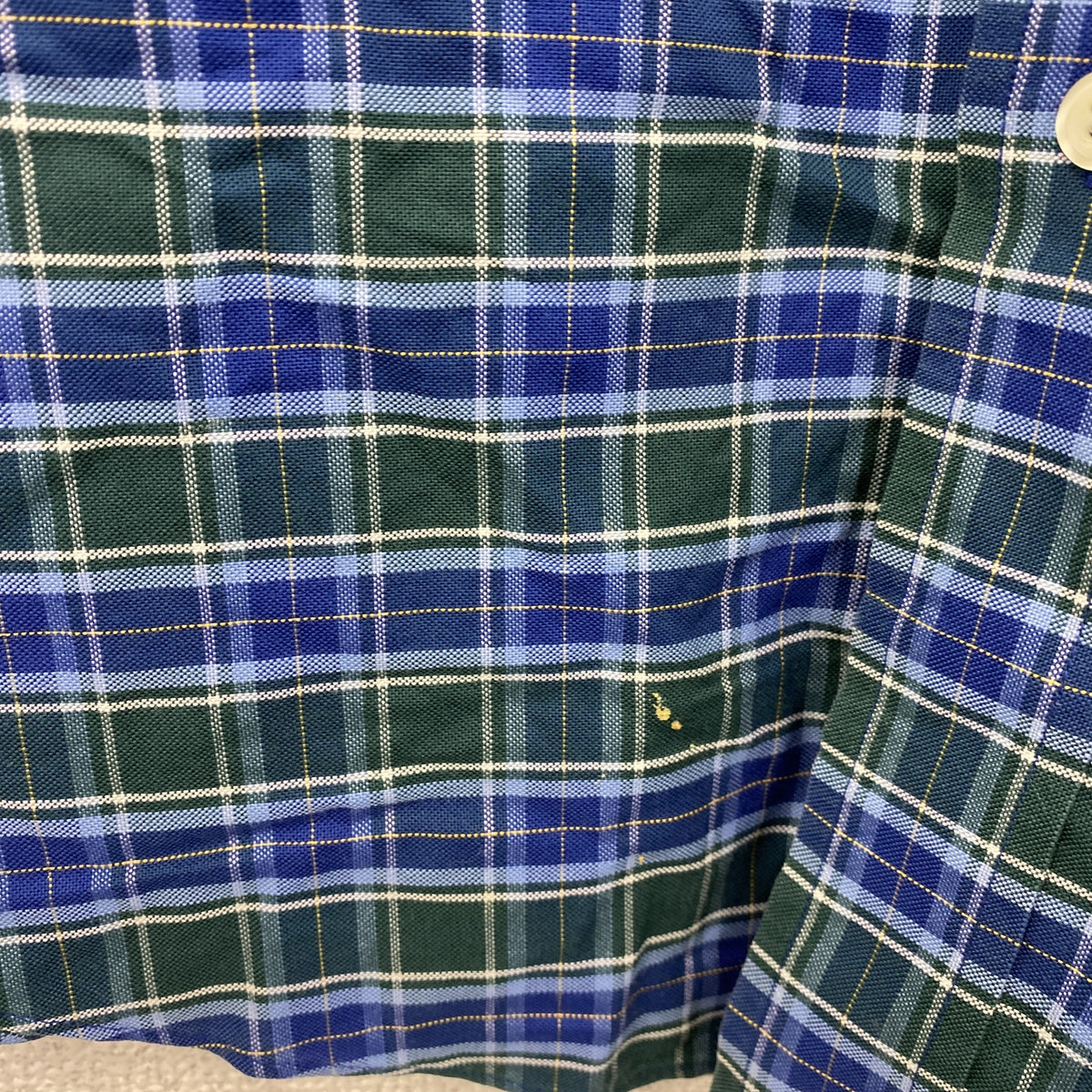 Brooks Brothers　ブルックスブラザーズ　長袖ボタンダウンシャツ　ネルシャツ　チェック柄　青　ブルー　緑　グリーン　XLサイズ　古着