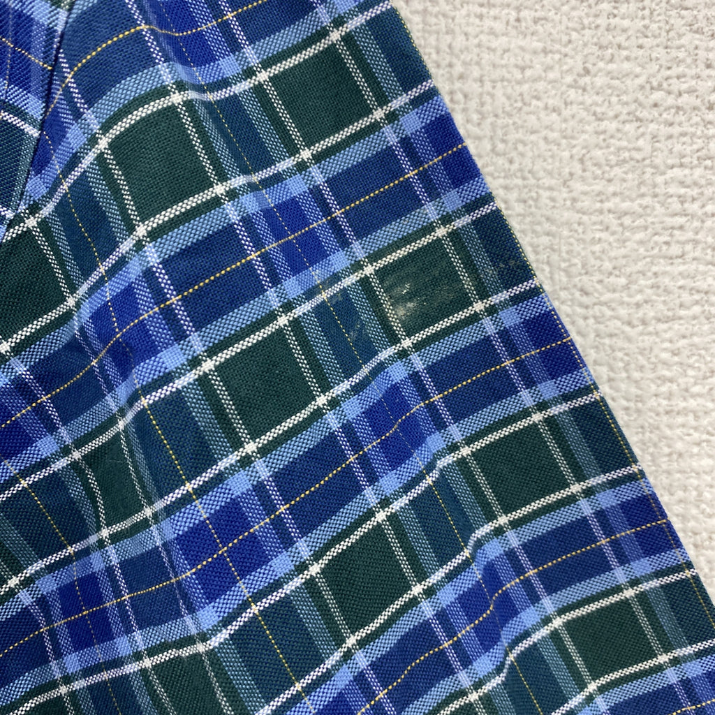 Brooks Brothers　ブルックスブラザーズ　長袖ボタンダウンシャツ　ネルシャツ　チェック柄　青　ブルー　緑　グリーン　XLサイズ　古着