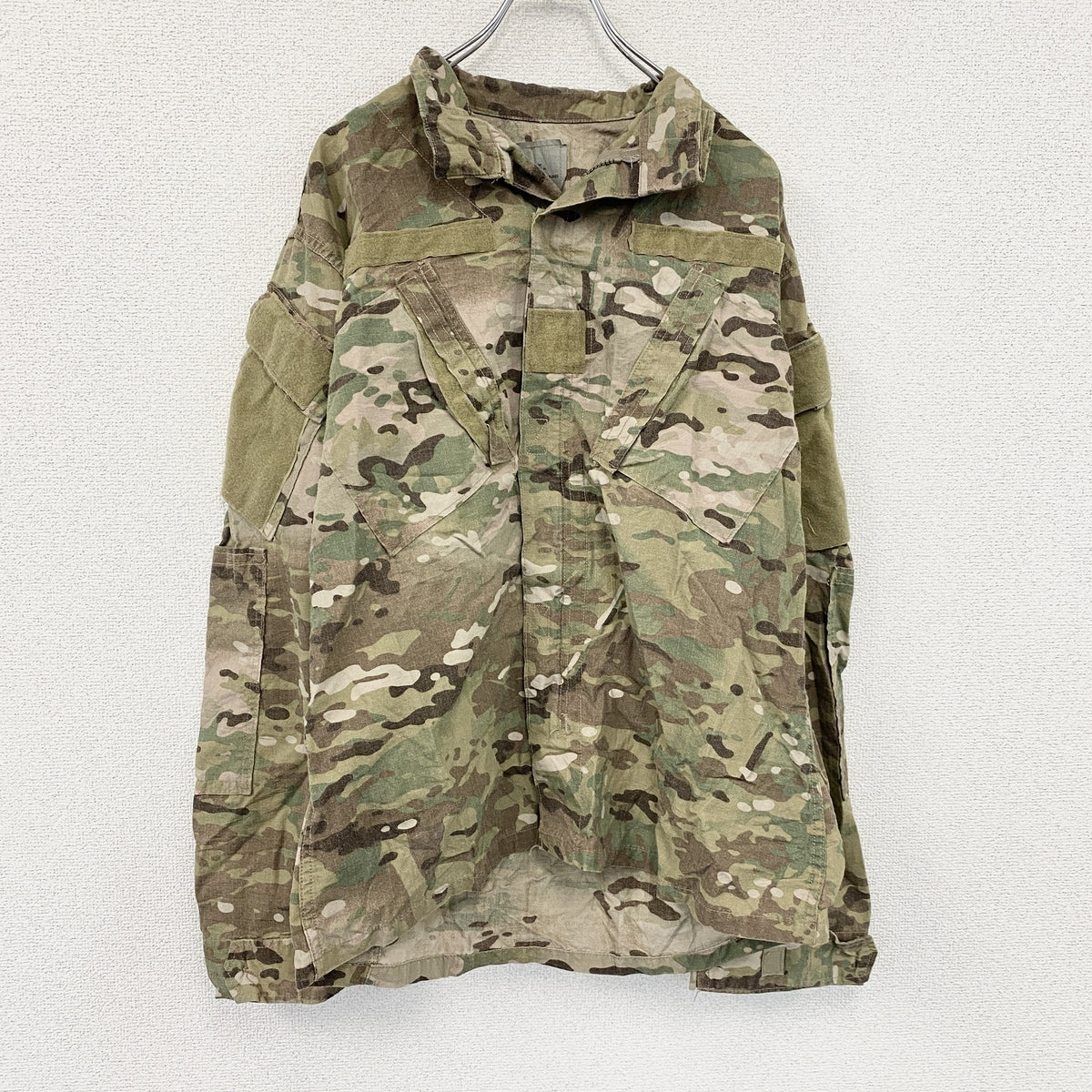 ～00s　U.S ARMY　米軍　ミリタリージャケット　コンバットジャケット　リップストップ　マルチカモ　迷彩　ヴィンテージ　カーキ　Mサイズ　古着