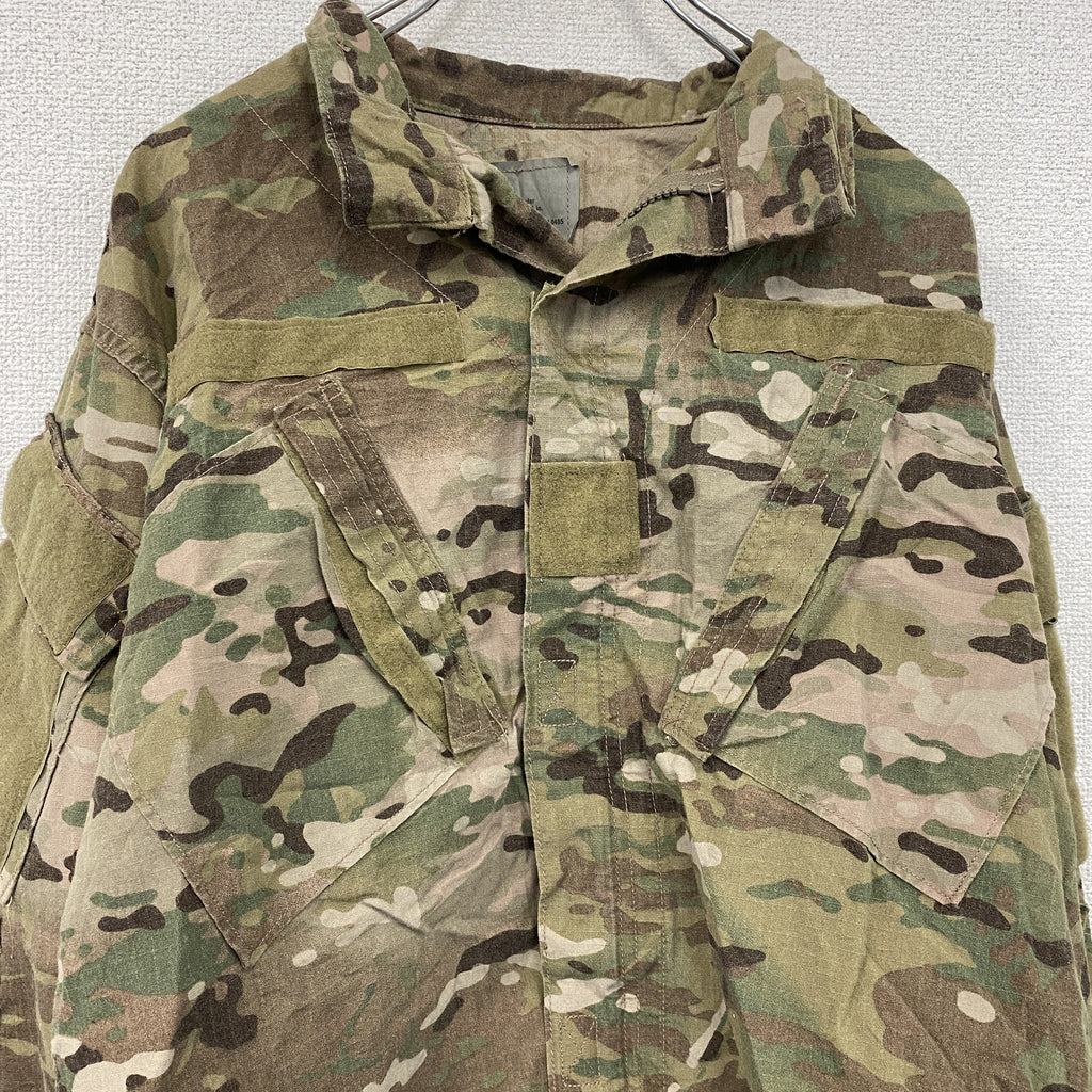～00s　U.S ARMY　米軍　ミリタリージャケット　コンバットジャケット　リップストップ　マルチカモ　迷彩　ヴィンテージ　カーキ　Mサイズ　古着