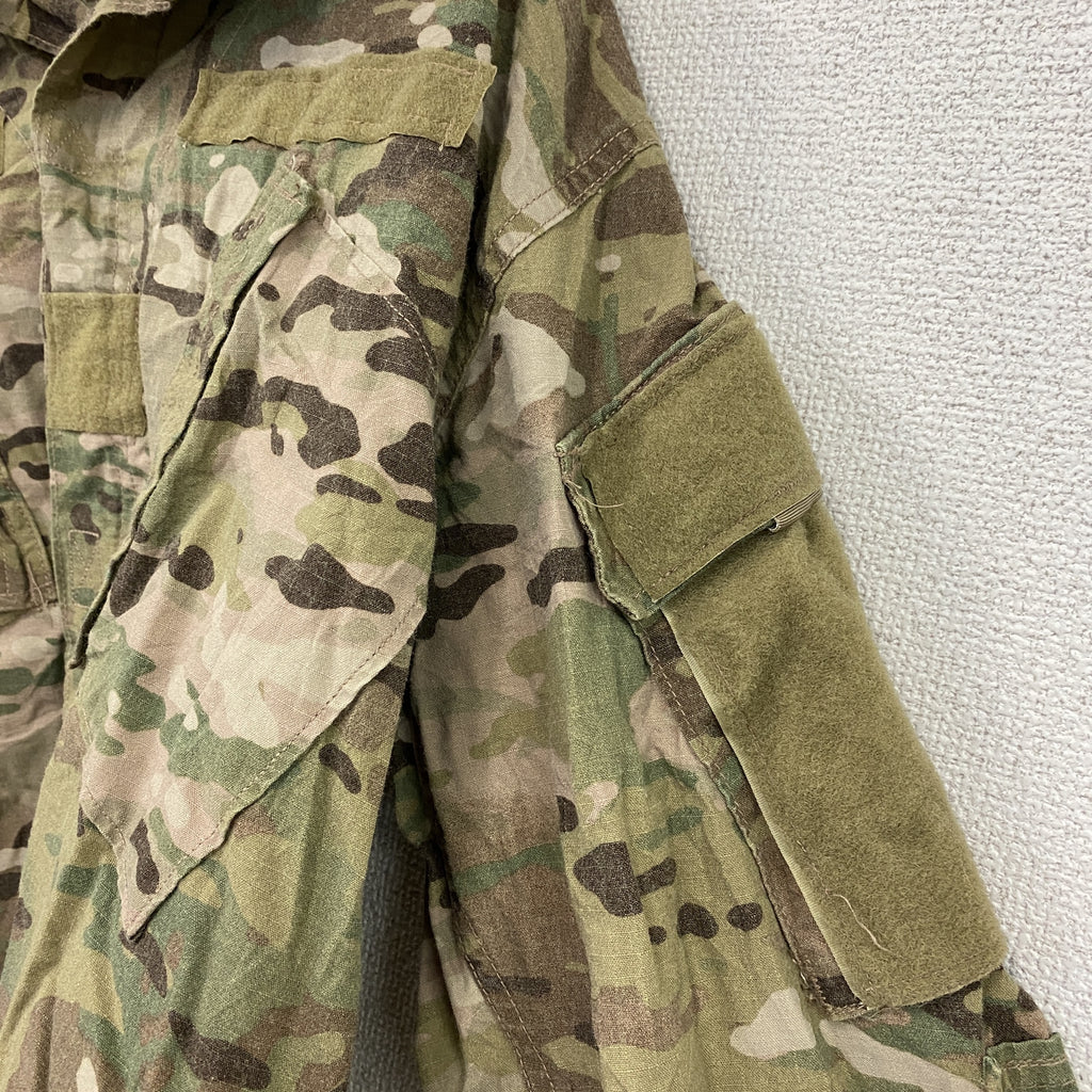 ～00s　U.S ARMY　米軍　ミリタリージャケット　コンバットジャケット　リップストップ　マルチカモ　迷彩　ヴィンテージ　カーキ　Mサイズ　古着
