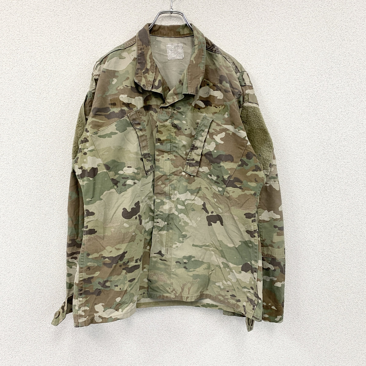 U.S ARMY　米軍　ミリタリージャケット　コンバットジャケット　リップストップ　マルチカム　迷彩　カーキ　古着