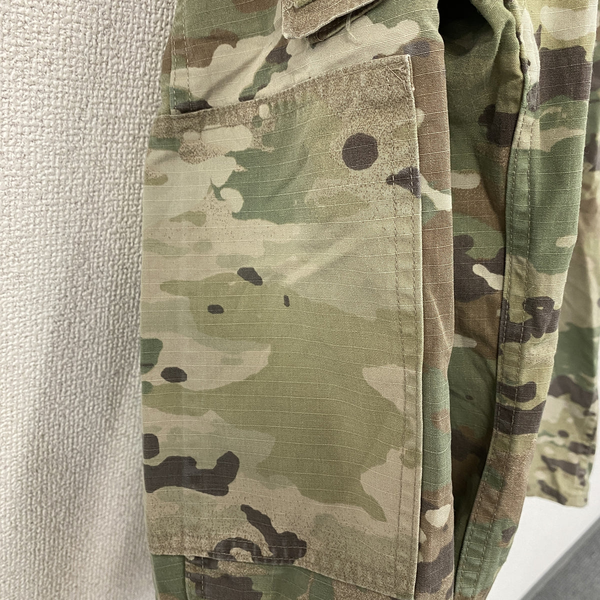 U.S ARMY　米軍　ミリタリージャケット　コンバットジャケット　リップストップ　マルチカム　迷彩　カーキ　古着