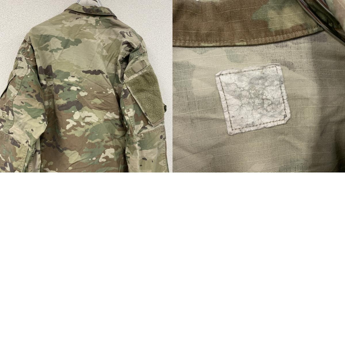 U.S ARMY　米軍　ミリタリージャケット　コンバットジャケット　リップストップ　マルチカム　迷彩　カーキ　古着