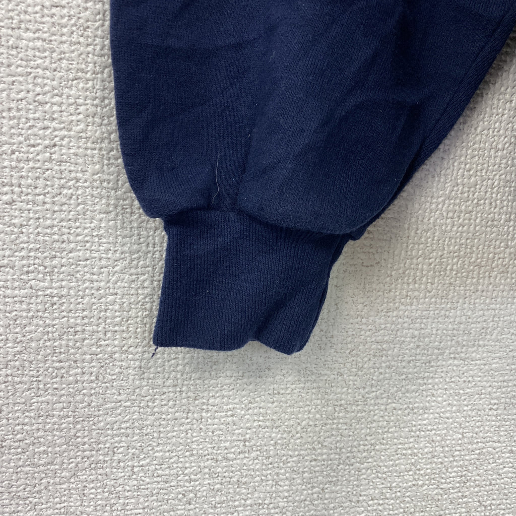 90s　JERZEES　ジャージーズ　スウェット/トレーナー　カレッジロゴ　ヴィンテージ　紺　ネイビー　XLサイズ　古着