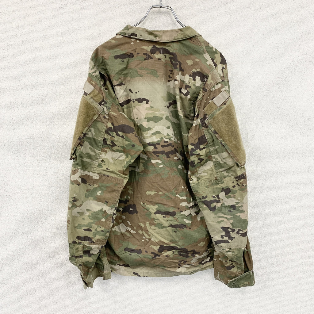 U.S ARMY　米軍　ミリタリージャケット　コンバットジャケット　リップストップ　マルチカム　迷彩　カーキ　Mサイズ　古着