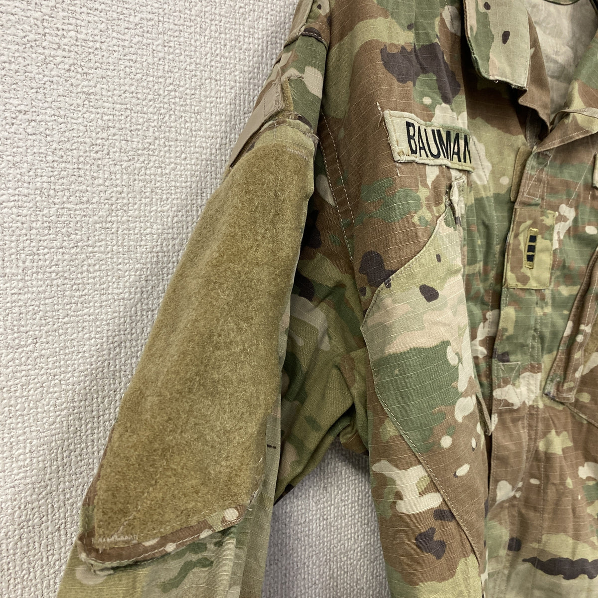 U.S ARMY　米軍　ミリタリージャケット　コンバットジャケット　リップストップ　マルチカム　迷彩　カーキ　Mサイズ　古着