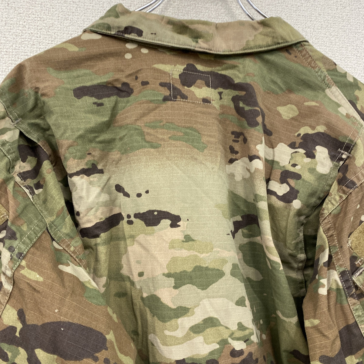 U.S ARMY　米軍　ミリタリージャケット　コンバットジャケット　リップストップ　マルチカム　迷彩　カーキ　Mサイズ　古着