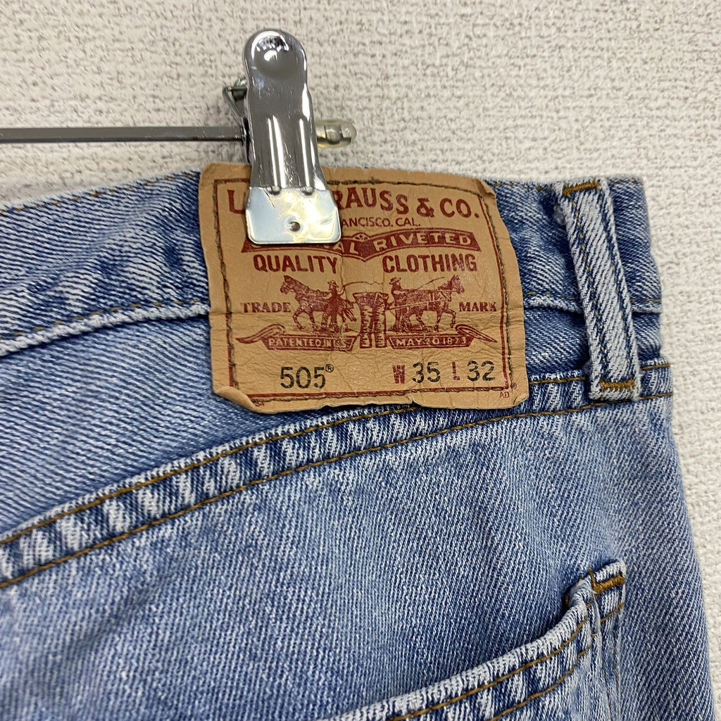 Levi's　リーバイス　505　デニムパンツ/ジーンズ　ジップフライ　インディゴ　W35サイズ　古着