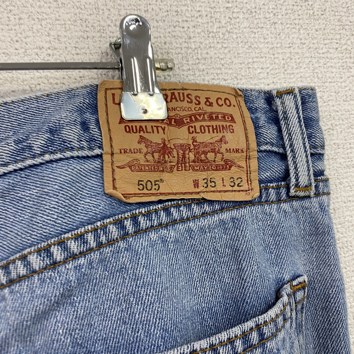 Levi's　リーバイス　505　デニムパンツ/ジーンズ　ジップフライ　インディゴ　W35サイズ　古着