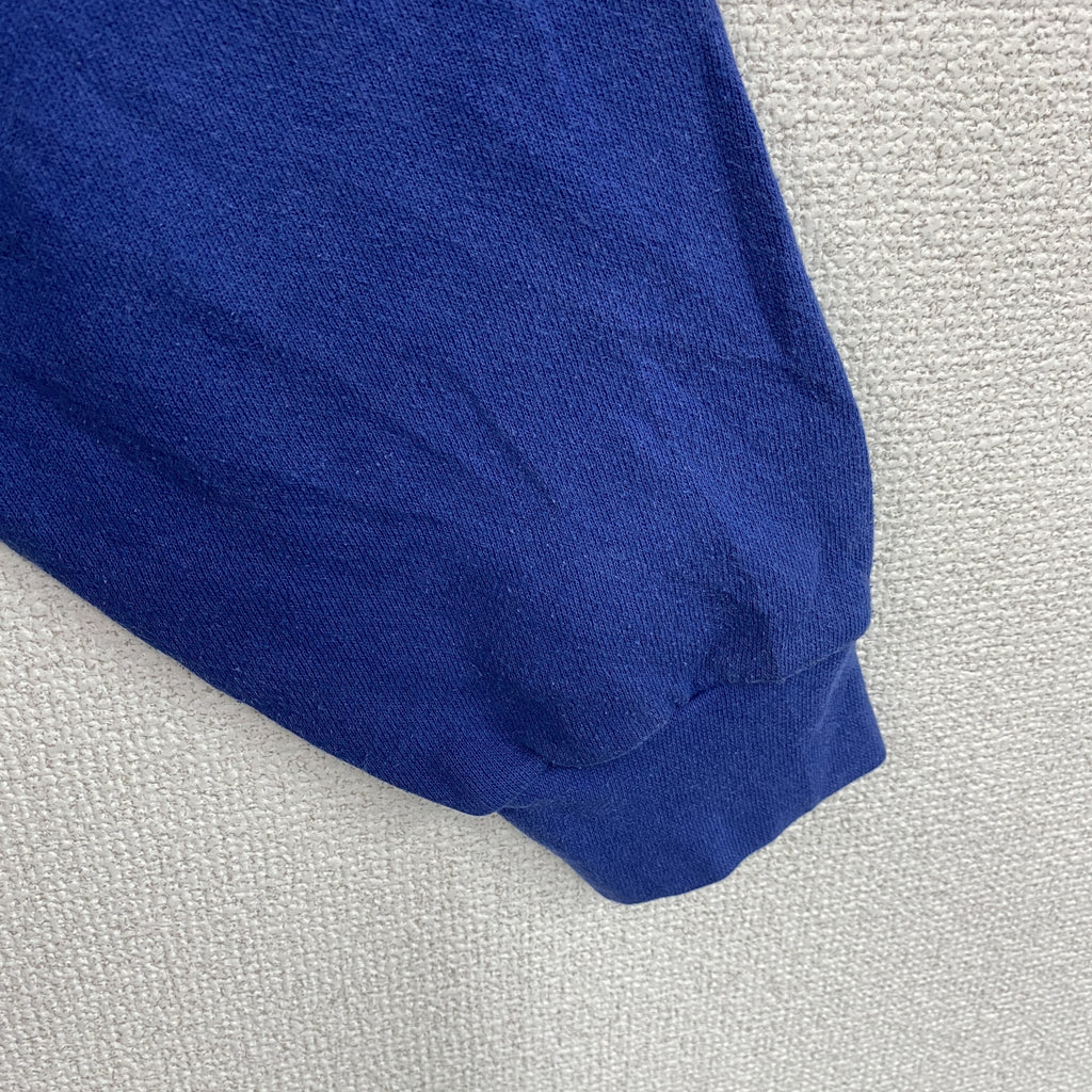 90s　Lee　リー　スウェット/トレーナー　刺繍ロゴ　企業ロゴ　ヴィンテージ　青　ブルー　古着