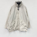 90s～　Eddie Bauer　エディーバウアー　フルジップナイロンジャケット　ブルゾン　ヴィンテージ　ベージュ　Mサイズ　古着