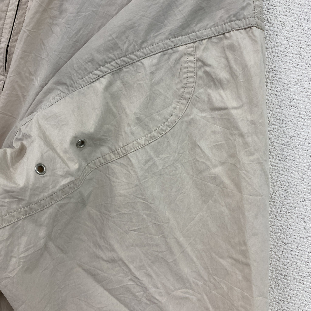 90s～　Eddie Bauer　エディーバウアー　フルジップナイロンジャケット　ブルゾン　ヴィンテージ　ベージュ　Mサイズ　古着