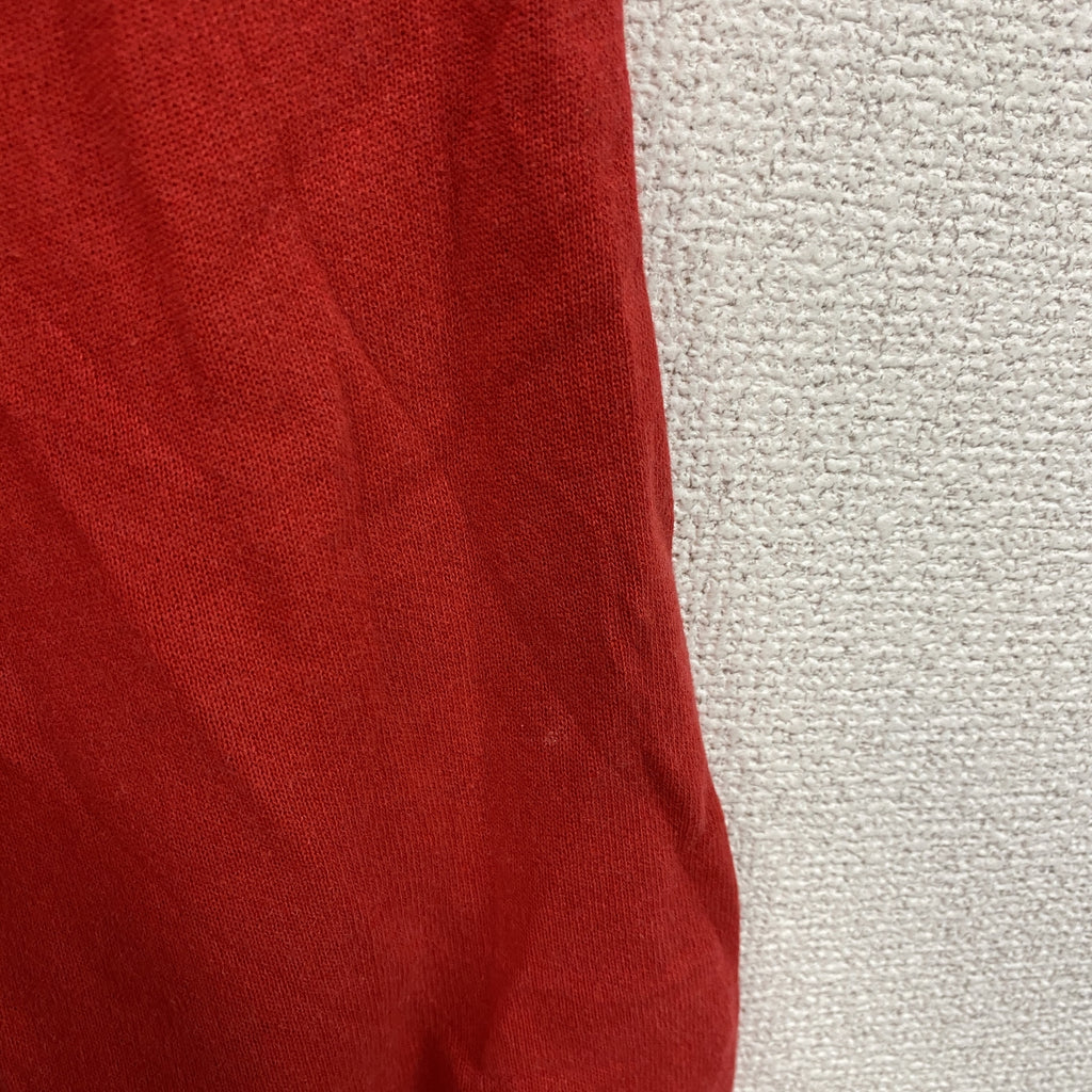80s～　Hanes　ヘインズ　スウェット/トレーナー　カレッジロゴ　ヴィンテージ　赤　レッド　XLサイズ　古着
