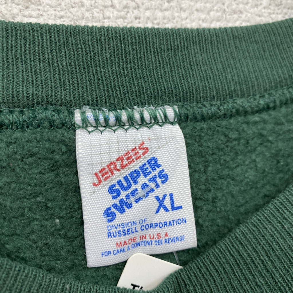 80s～　JERZEES　ジャージーズ　スウェット/トレーナー　ヴィンテージ　緑　グリーン　XLサイズ　古着