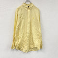 RALPH LAUREN　ラルフローレン　長袖ボタンダウンシャツ　千鳥格子柄　黄色　イエロー　161/2　古着