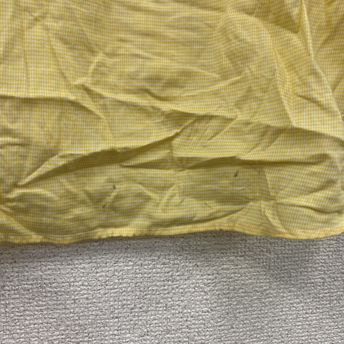 RALPH LAUREN　ラルフローレン　長袖ボタンダウンシャツ　千鳥格子柄　黄色　イエロー　161/2　古着