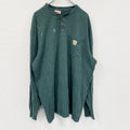 Carhartt　カーハート　長袖Tシャツ　ヘンリーネック　深緑　グリーン　XLサイズ　古着
