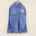 Carhartt　カーハート　長袖ボタンダウンワークシャツ　青　ブルー　XLサイズ　古着