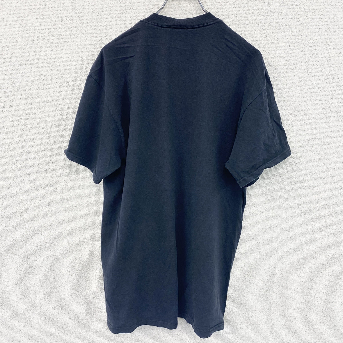 DELTA　デルタ　半袖プリントTシャツ　スーパーボウル　ブロンコス　黒　ブラック　Lサイズ カットソー コットン 古着