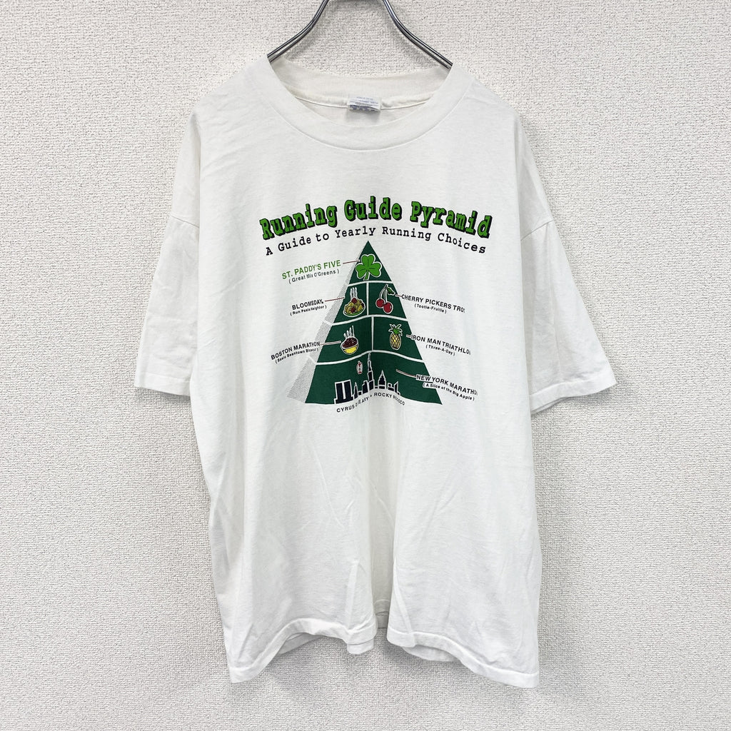 Hanes　ヘインズ　半袖Tシャツ　シングルステッチ　ヴィンテージ　白　ホワイト　XLサイズ　古着