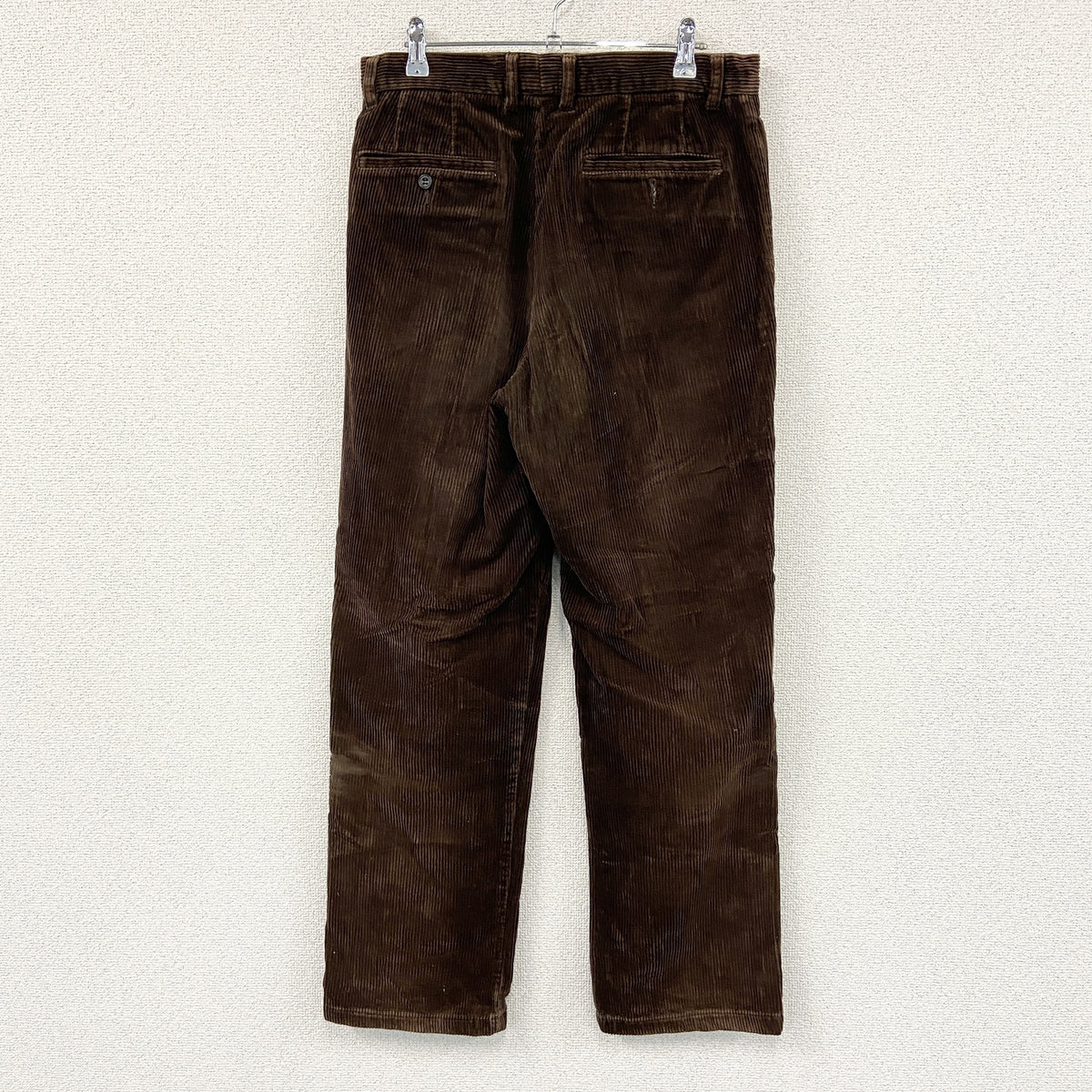 OLD UNIQLO　オールドユニクロ　コーデュロイパンツ　ジップフライ　茶色　ブラウン　古着