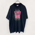 Hanes　ヘインズ　半袖プリントTシャツ　シングルステッチ　黒　ブラック　XXLサイズ カットソー メンズ コットン 古着