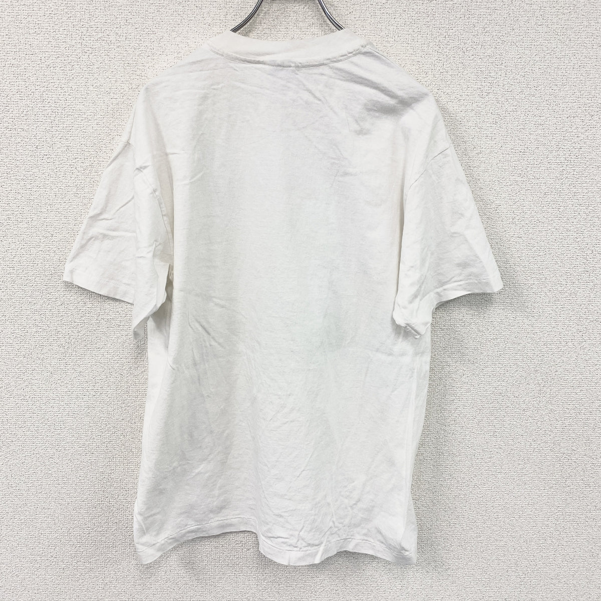 Hanes　ヘインズ　半袖プリントTシャツ　シングルステッチ　ヴィンテージ　白　ホワイト　Lサイズ カットソー メンズ コットン 古着