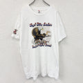 Hanes　ヘインズ　半袖プリントTシャツ　シングルステッチ　ヴィンテージ　白　ホワイト　2XLサイズ カットソー メンズ コットン 古着