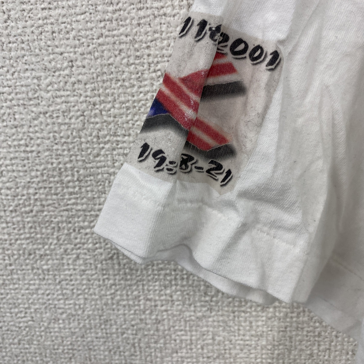 Hanes　ヘインズ　半袖プリントTシャツ　シングルステッチ　ヴィンテージ　白　ホワイト　2XLサイズ カットソー メンズ コットン 古着