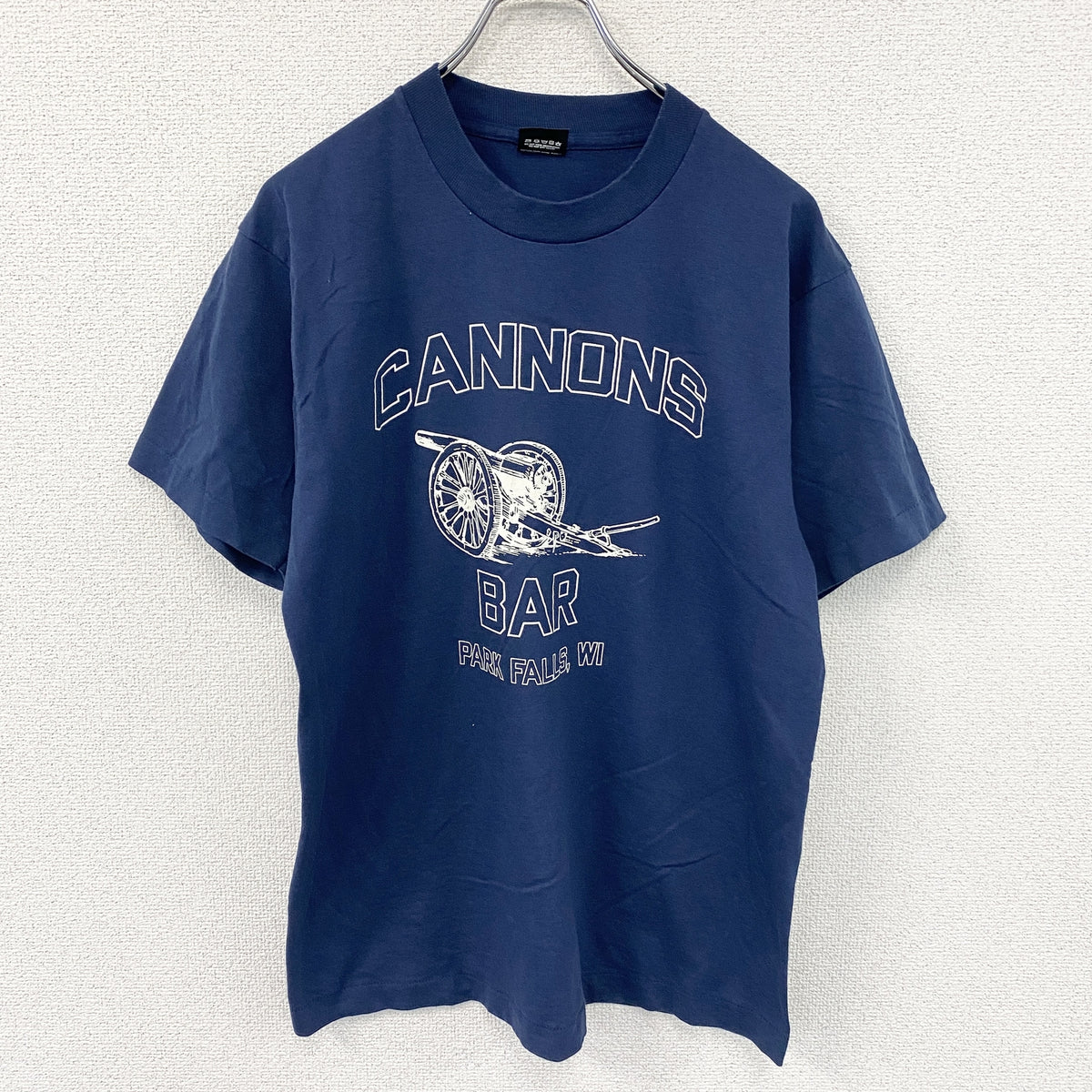 SCREEN STARS　スクリーンスターズ　半袖プリントTシャツ　ヴィンテージ　紺　ネイビー　Lサイズ カットソー メンズ コットン 古着