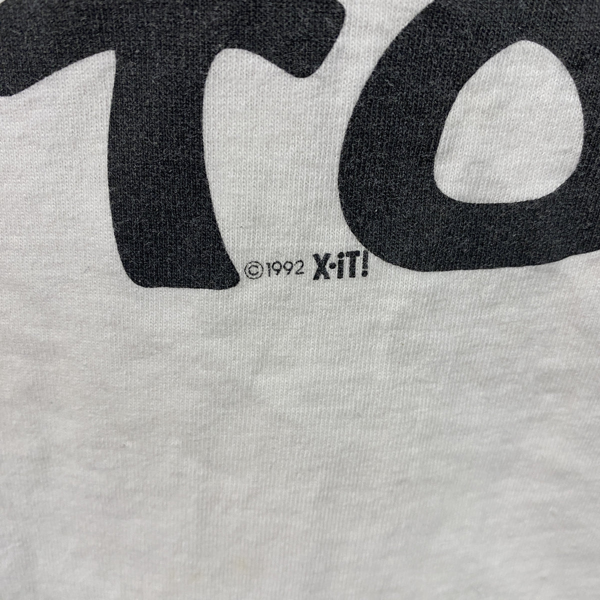 FRUIT OF THE LOOM　フルーツオブザルーム　半袖プリントTシャツ　シングルステッチ　ヴィンテージ　白　ホワイト　Lサイズ カットソー メンズ コットン 古着