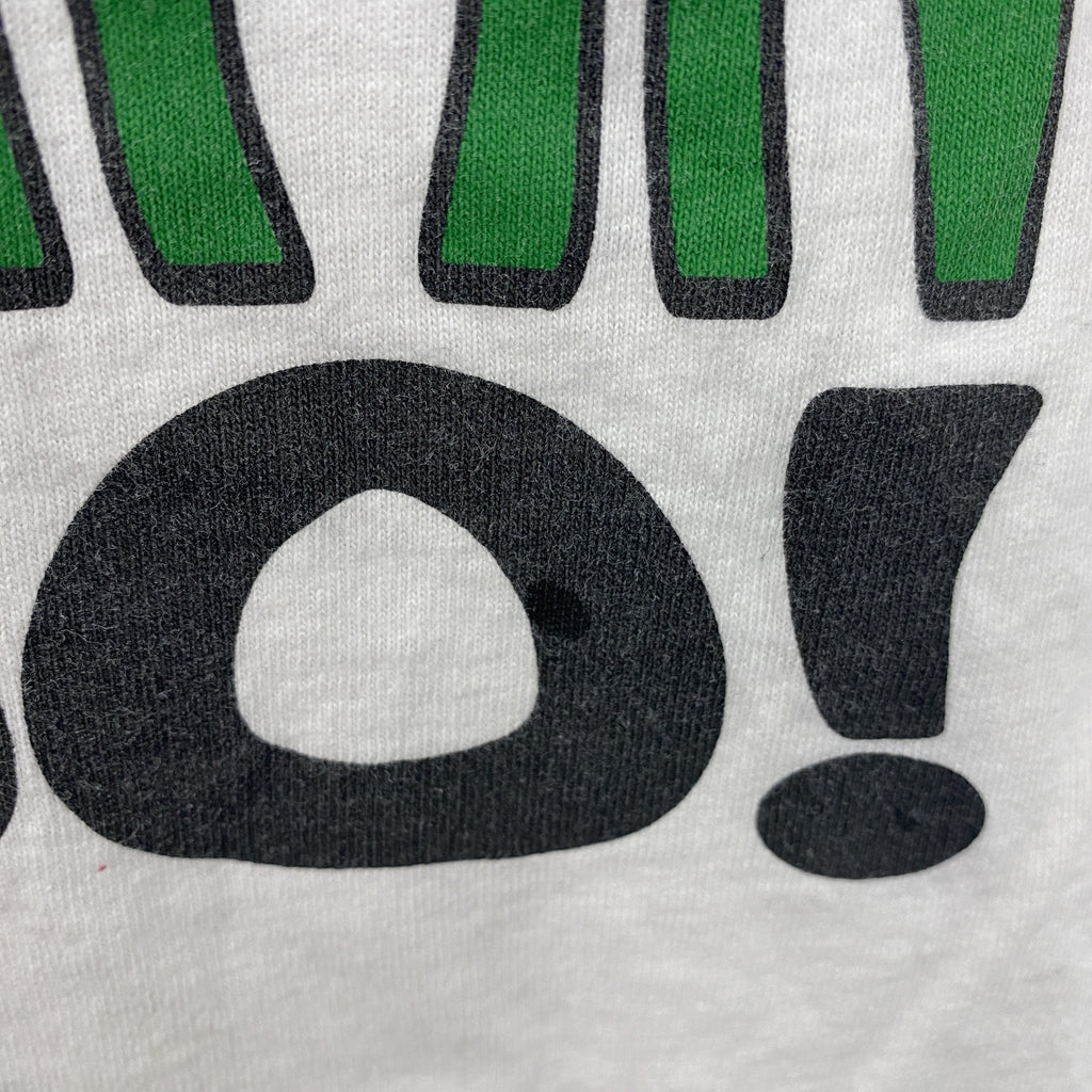 FRUIT OF THE LOOM　フルーツオブザルーム　半袖プリントTシャツ　シングルステッチ　ヴィンテージ　白　ホワイト　Lサイズ カットソー メンズ コットン 古着