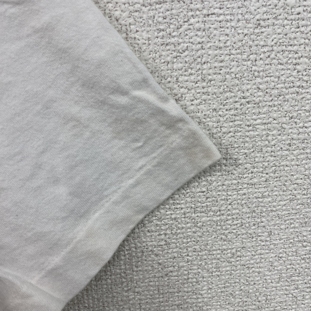FRUIT OF THE LOOM　フルーツオブザルーム　半袖プリントTシャツ　シングルステッチ　ヴィンテージ　白　ホワイト　Lサイズ カットソー メンズ コットン 古着