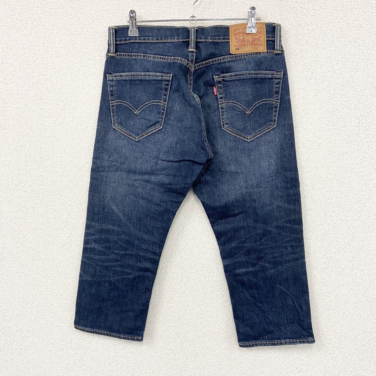 Levi's　リーバイス　505　デニムハーフパンツ/ジーンズ　ジップフライ　インディゴ　W30サイズ　古着