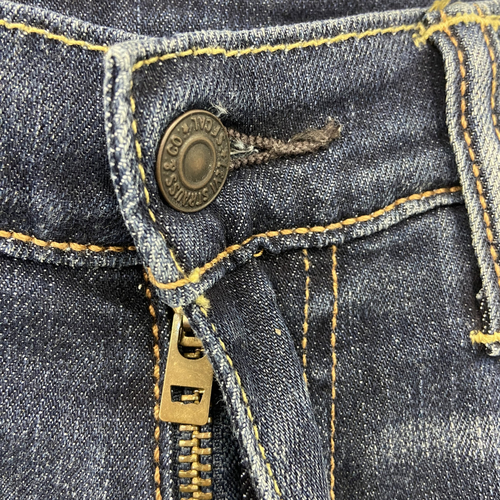 Levi's　リーバイス　505　デニムハーフパンツ/ジーンズ　ジップフライ　インディゴ　W30サイズ　古着