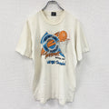 FRUIT OF THE LOOM　フルーツオブザルーム　半袖プリントTシャツ　シングルステッチ　ヴィンテージ　白　ホワイト　Lサイズ カットソー メンズ コットン 古着