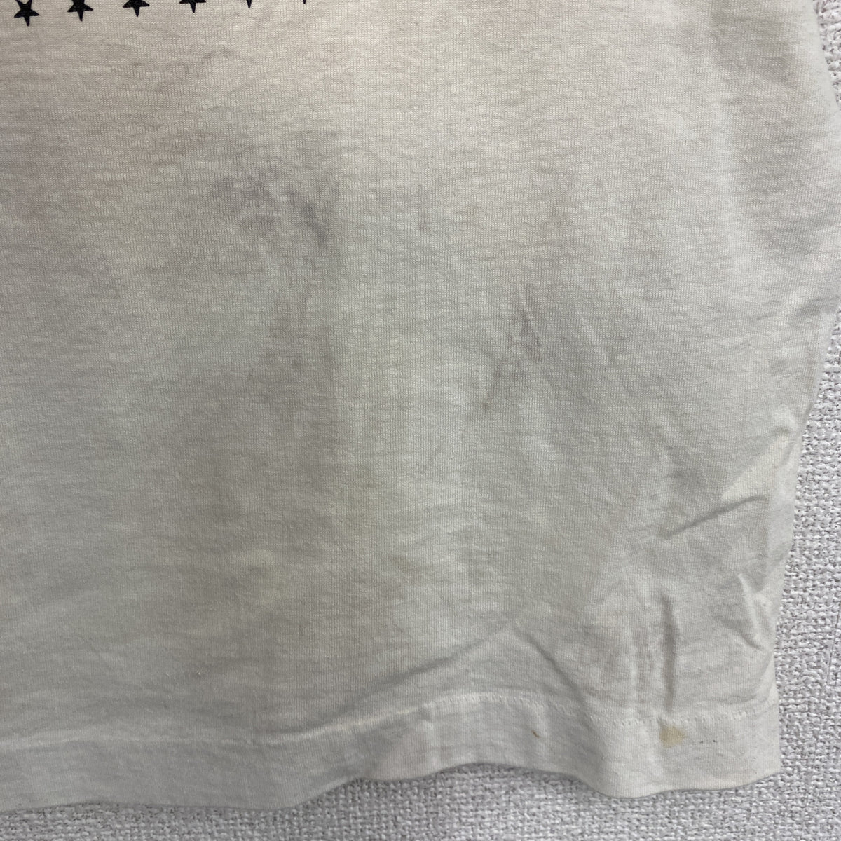 FRUIT OF THE LOOM　フルーツオブザルーム　半袖プリントTシャツ　シングルステッチ　ヴィンテージ　白　ホワイト　Lサイズ カットソー メンズ コットン 古着