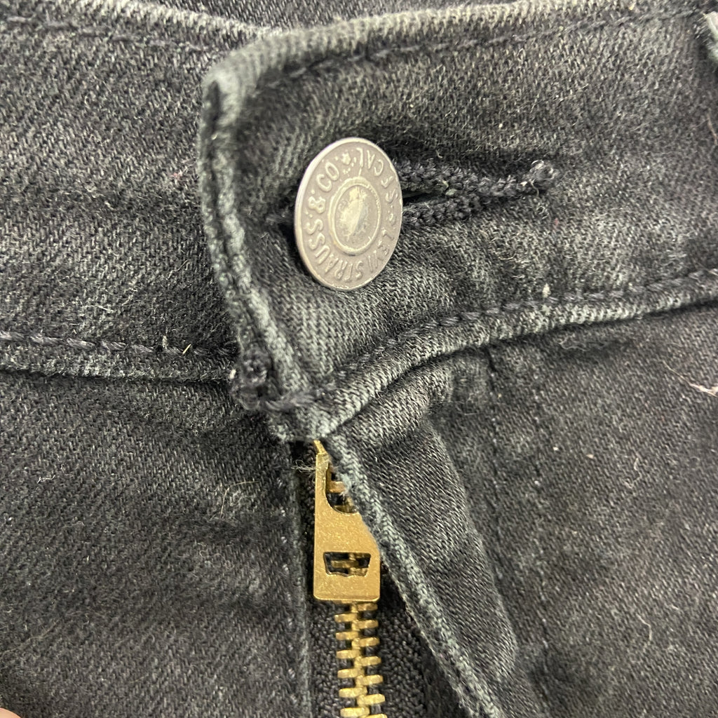 Levi's　リーバイス　502　デニムパンツ/ジーンズ　ジップフライ　黒　ブラック　W29サイズ　古着