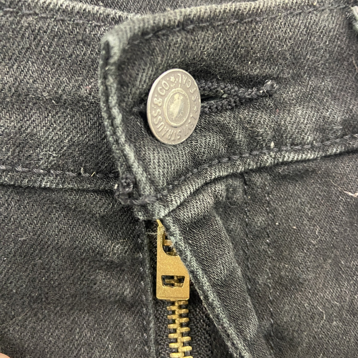 Levi's　リーバイス　502　デニムパンツ/ジーンズ　ジップフライ　黒　ブラック　W29サイズ　古着