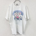 FRUIT OF THE LOOM　フルーツオブザルーム　半袖プリントTシャツ　シングルステッチ　ヴィンテージ　白　ホワイト　XLサイズ カットソー メンズ コットン 古着