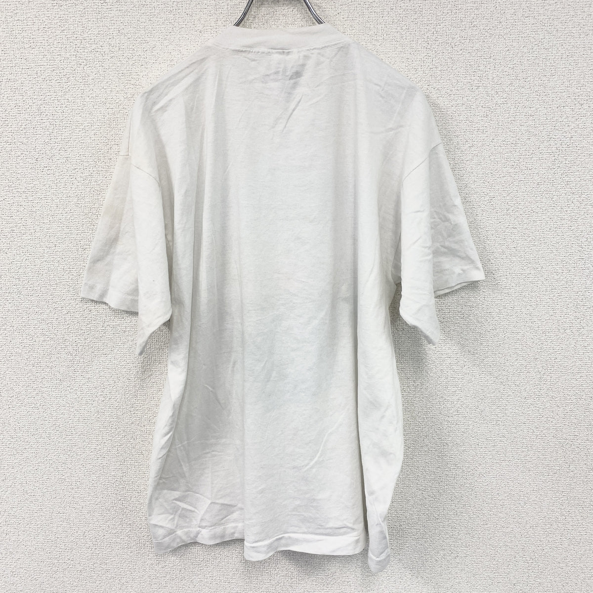 FRUIT OF THE LOOM　フルーツオブザルーム　半袖プリントTシャツ　シングルステッチ　ヴィンテージ　白　ホワイト　XLサイズ カットソー メンズ コットン 古着