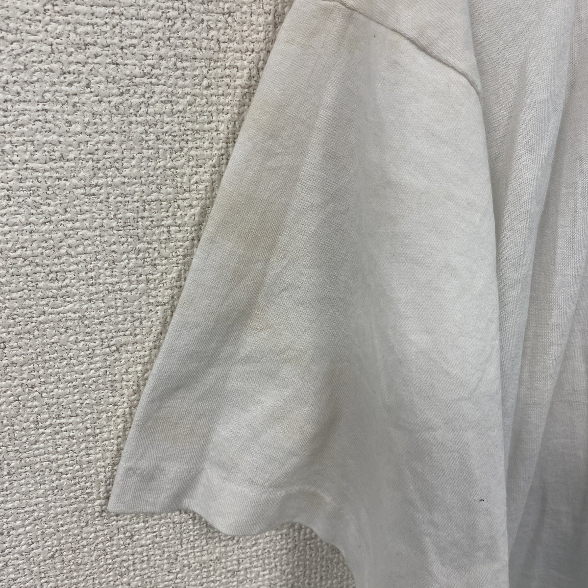 FRUIT OF THE LOOM　フルーツオブザルーム　半袖プリントTシャツ　シングルステッチ　ヴィンテージ　白　ホワイト　XLサイズ カットソー メンズ コットン 古着